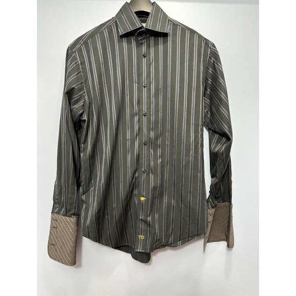 Lot of 4 Mens Thomas Dean Button Down Casual Dress Shirt Size Small - Picture 4 of 16